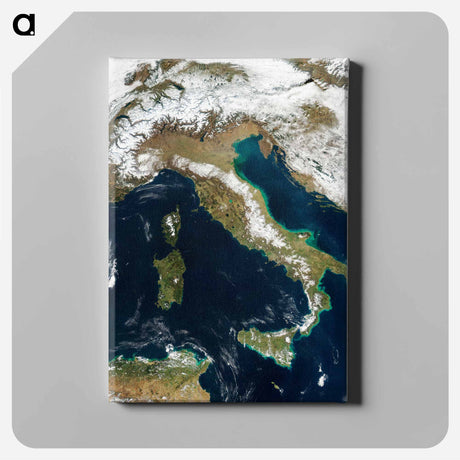 アートパネル-Alps Under Snow
 - 上空からの地球 Canvas.