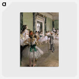 アートポストカード-La Classe de danse - エドガー ドガ Postcard.