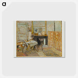 アートポストカード-Ker-Xavier Roussel Reading - エドゥアール ヴュイヤール Postcard.