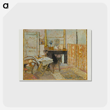 アートポストカード-Ker-Xavier Roussel Reading - エドゥアール ヴュイヤール Postcard.