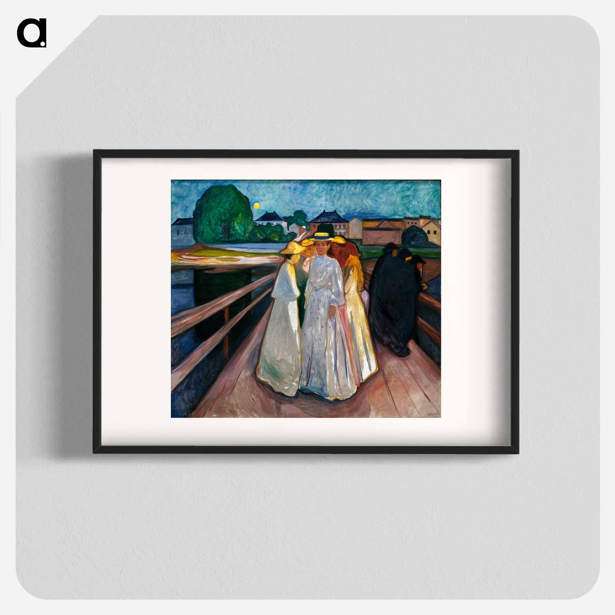 On the Bridge - Edvard Munch Poster.