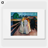 On the Bridge - Edvard Munch Poster.