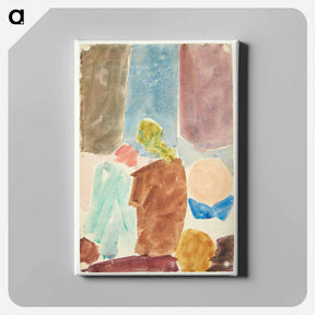 アートパネル-Color study after Delacroix's painting Dante and Virgil in the Underworld, Louvre - エドヴァルド ウェイ Canvas.