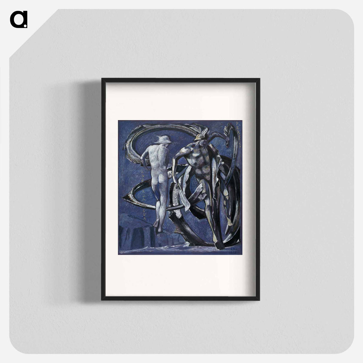 Perseus and Andromeda, study for The Doom Fulfilled - エドワード バーン ジョーンズ Poster.