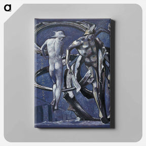 アートパネル-Perseus and Andromeda, study for The Doom Fulfilled - エドワード バーン ジョーンズ Canvas.