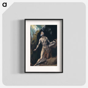 アートポスター-Saint Jerome - エル グレコ Poster.