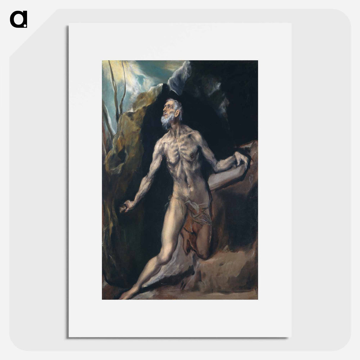 Saint Jerome - エル グレコ Poster.