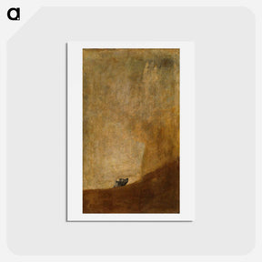 アートポストカード-Goya Dog - フランシスコ デ ゴヤ Postcard.