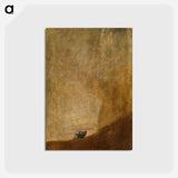 アートポストカード-Goya Dog - フランシスコ デ ゴヤ Postcard.