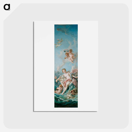 アートポストカード-Venus on the Waves - フランソワ ブーシェ Postcard.