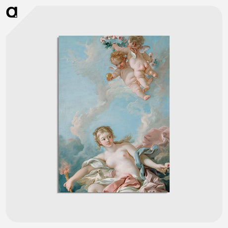 アートポストカード-Venus on the Waves - フランソワ ブーシェ Postcard.