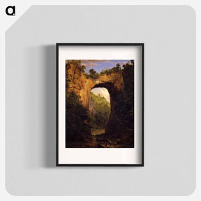 アートポスター-The Natural Bridge, Virginia - フレデリック エドウィン チャーチ Poster.