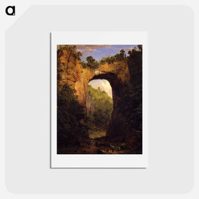 アートポストカード-The Natural Bridge, Virginia - フレデリック エドウィン チャーチ Postcard.