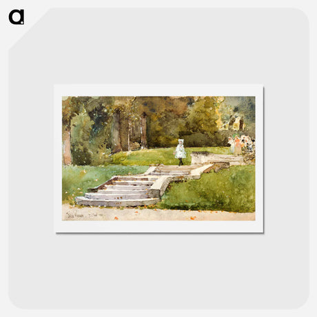 アートポストカード-Saint-Cloud - フレデリック チャイルド ハッサム Postcard.