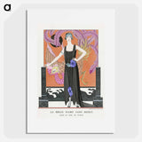 La belle dame sans merci: Robe du soir, de Worth fashion illustration - ジョルジュ バルビエ Poster.