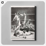 Counted out, first stone - George Bellows Canvas.