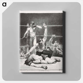 アートパネル-Counted out, first stone - ジョージ ベローズ Canvas.