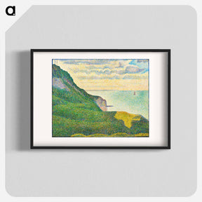 アートポスター-Seascape at Port-en-Bessin, Normandy - ジョルジュ スーラ Poster.