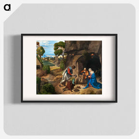 アートポスター-The Adoration of the Shepherds
 - ジョルジョーネ Poster.