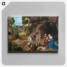 アートパネル-The Adoration of the Shepherds
 - ジョルジョーネ Canvas.