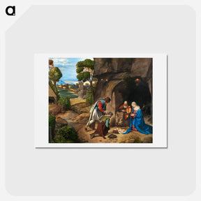 アートポストカード-The Adoration of the Shepherds
 - ジョルジョーネ Postcard.