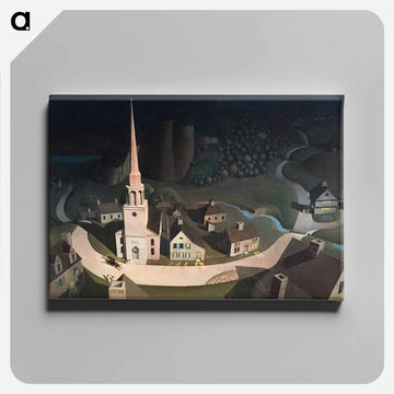 Midnight Ride of Paul Revere - グラント ウッド Canvas.