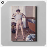 アートパネル-Man at His Bath - ギュスターヴ カイユボット Canvas.