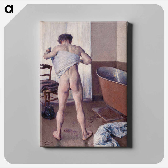 アートパネル-Man at His Bath - ギュスターヴ カイユボット Canvas.
