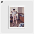 アートポストカード-Man at His Bath - ギュスターヴ カイユボット Postcard.