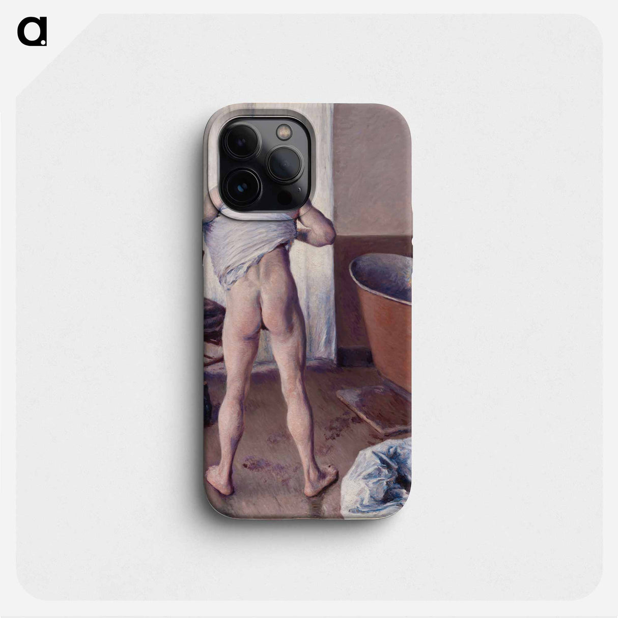 Man at His Bath - ギュスターヴ カイユボット Phone Case.