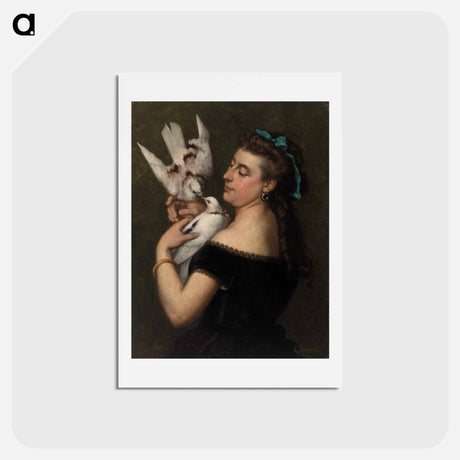 アートポストカード-ブラウン - ギュスターヴ クールベ Postcard.