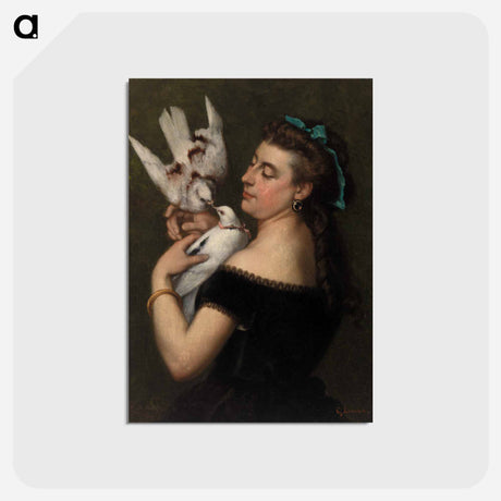 アートポストカード-ブラウン - ギュスターヴ クールベ Postcard.