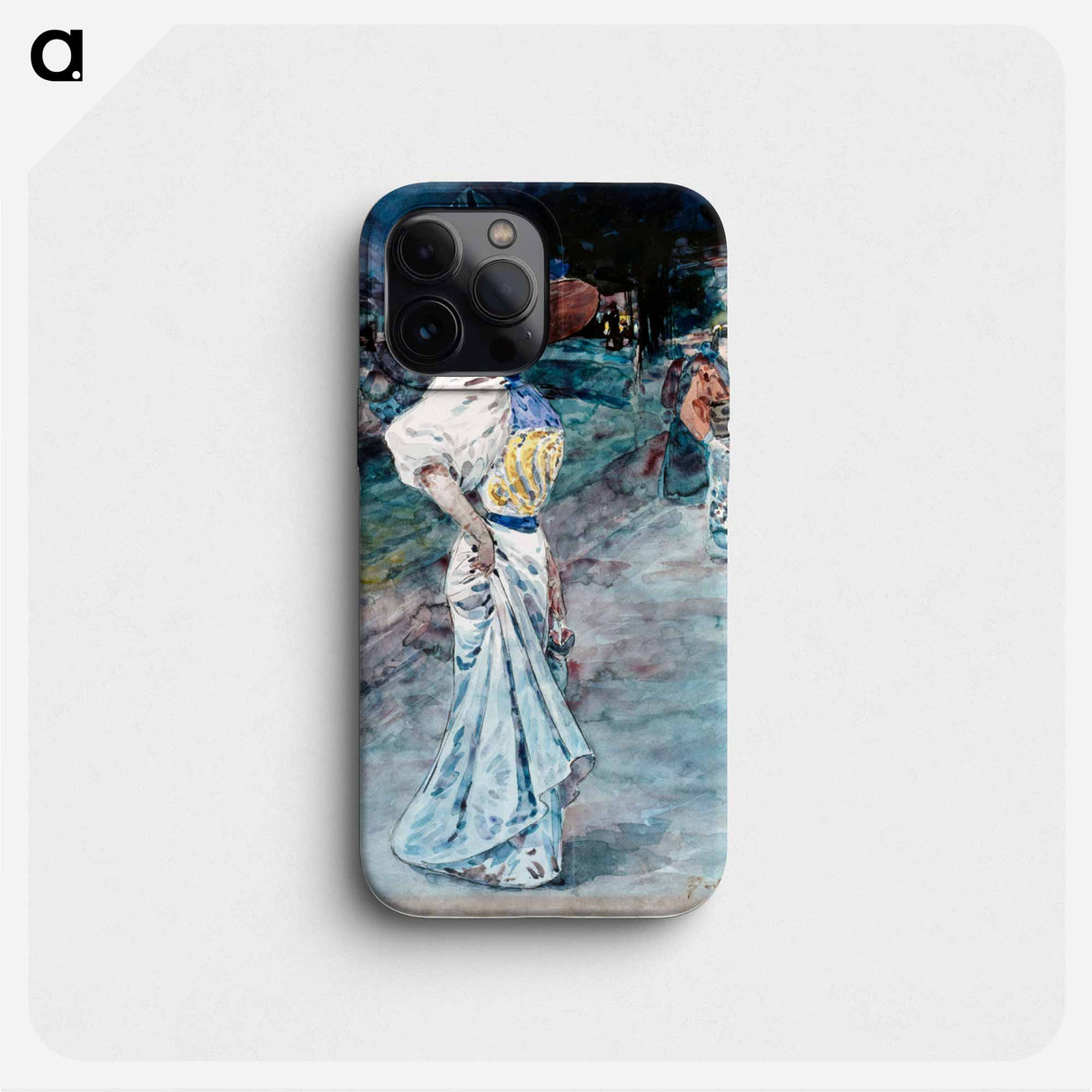 Elegant in a Japanese garden - アンリ ソム Phone Case.