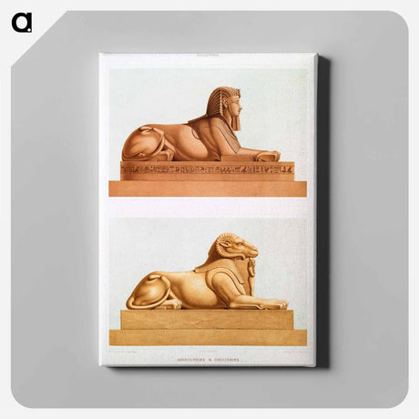 アートパネル-Androsphinx and Criosphinx
 - エジプト美術史 Canvas.