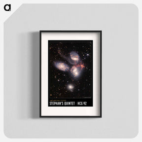 アートポスター-Stephan's Quintet
 - ジェームズ ウェッブ宇宙望遠鏡 Poster.