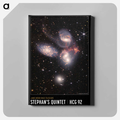 アートパネル-Stephan's Quintet
 - ジェームズ ウェッブ宇宙望遠鏡 Canvas.