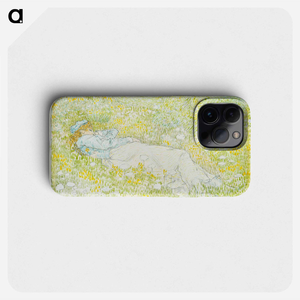 Woman Lying in the Dunes near Noordwijk - Jan Toorop Phone Case.