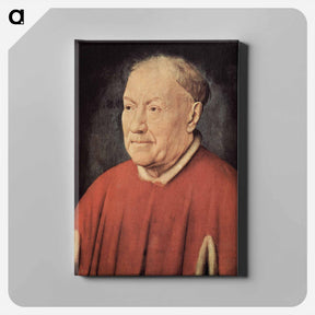 アートパネル-Portrait of Cardinal Albergati - ヤン ファン エイク Canvas.
