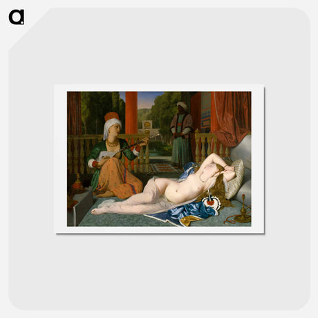 アートポストカード-Odalisque
 - ジャン オーギュスト ドミニク アングル Postcard.