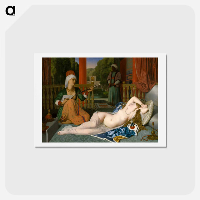 アートポストカード-Odalisque
 - ジャン オーギュスト ドミニク アングル Postcard.