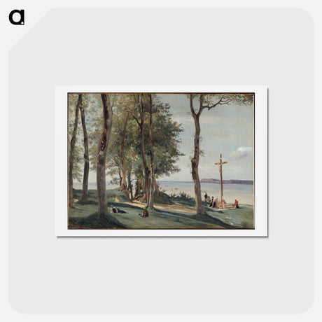 アートポストカード-Honfleur: Calvary
 - ジャン バティスト カミーユ コロー Postcard.