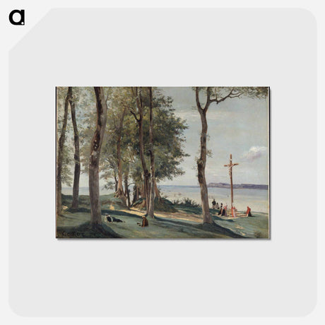 アートポストカード-Honfleur: Calvary
 - ジャン バティスト カミーユ コロー Postcard.