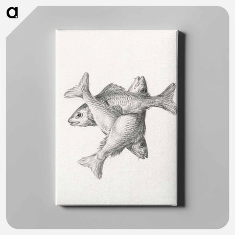 アートパネル-Three fishes - ジャン ベルナール Canvas.