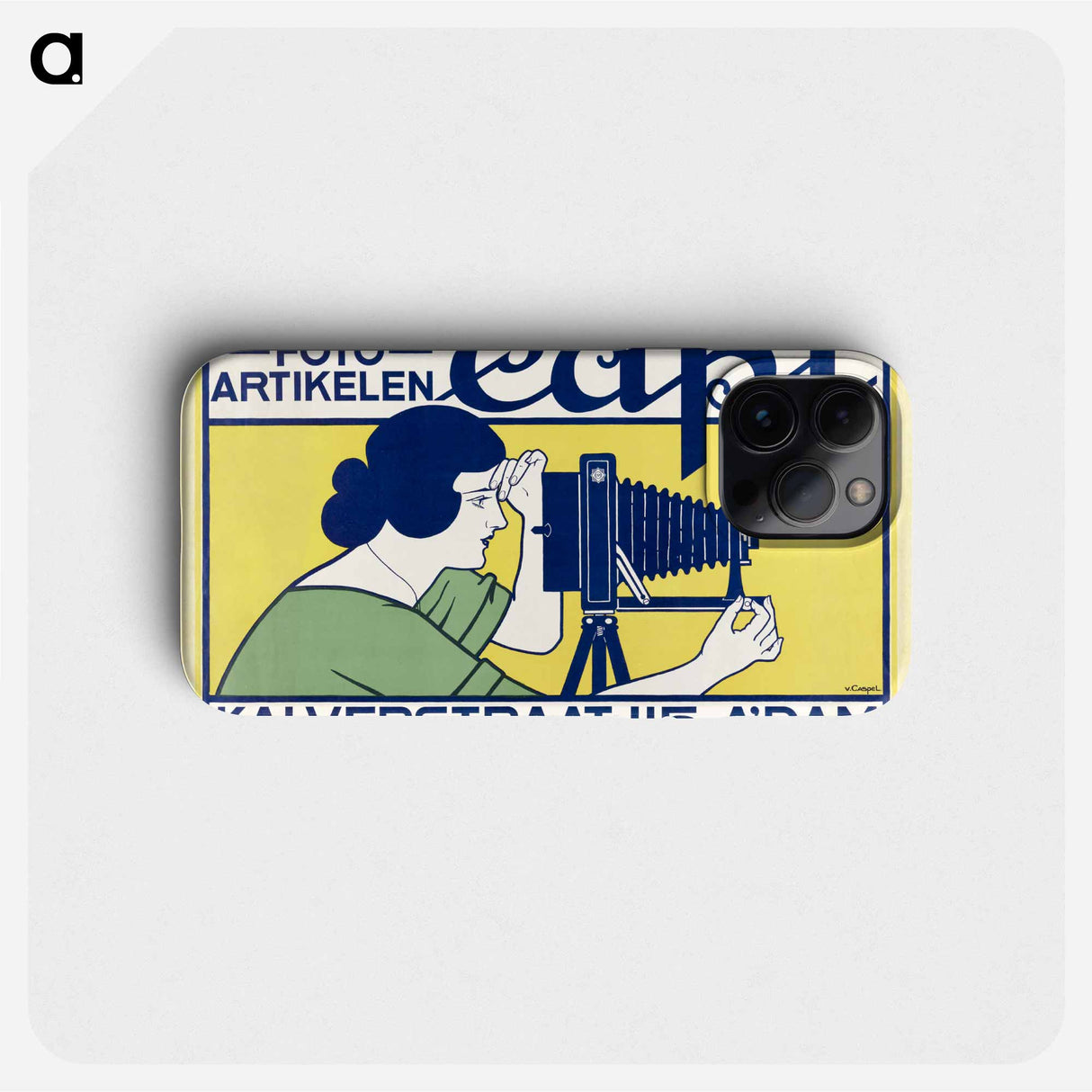 Fotoartikelen Capi; Kalverstraat 115 Amsterdam by Johann Georg van Caspel - ヨハン ヘオルフ ファン カスペル Phone Case.