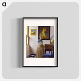 Lady Standing at a Virginal - Johannes Vermeer Poster.