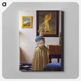 Lady Standing at a Virginal - Johannes Vermeer Canvas.