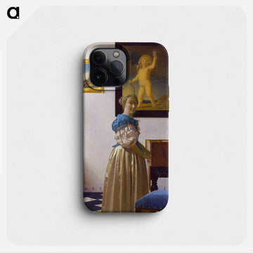 Lady Standing at a Virginal - ヨハネス フェルメール Phone Case.