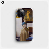 Lady Standing at a Virginal - ヨハネス フェルメール Phone Case.