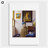 Lady Standing at a Virginal - Johannes Vermeer Poster.