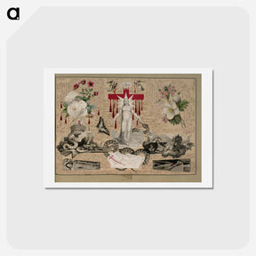 アートポストカード-Victorian Blood Book
 - ジョン ビングリー ガーランド Postcard.